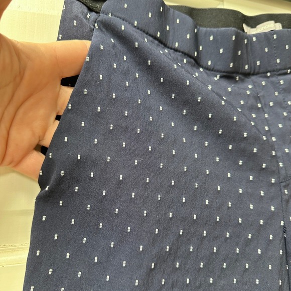 Maurices Navy Blue Micro Dot Slim Tapered Pull On Pants Medium - Picture 5 of 12